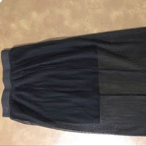 Topshop Sheer Pleated Skirt
